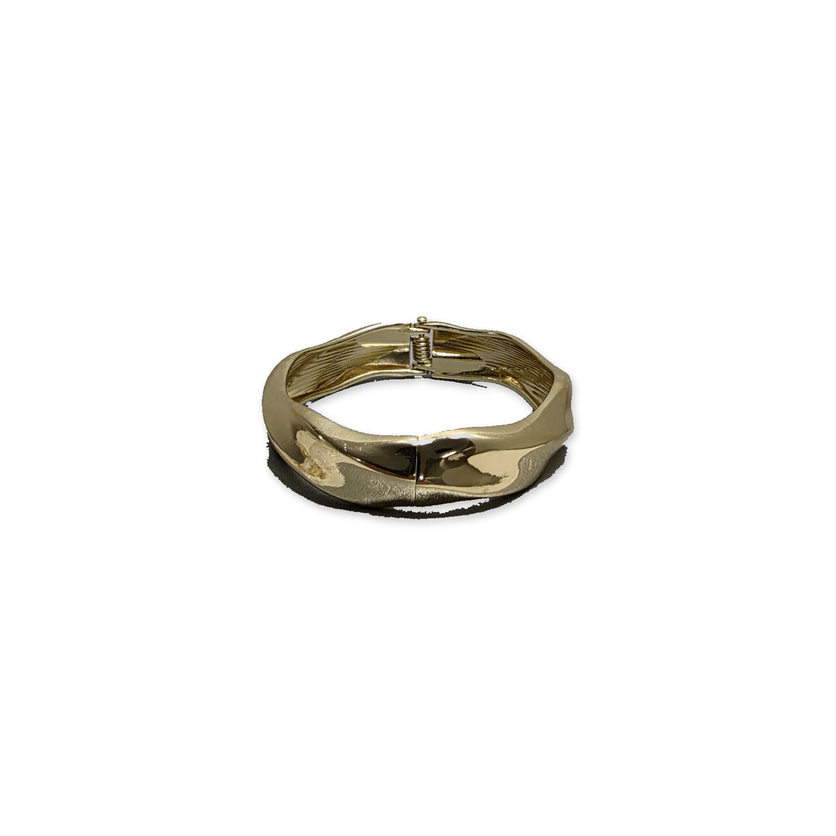 Gold Renk Dalgalı Form Kelepçe